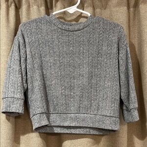 Cat & Jack Gray Crew Neck Sweater